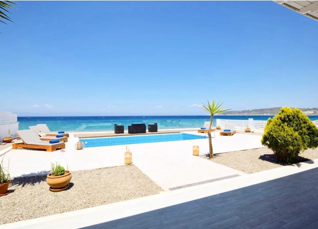Vaso Beach Front Villa Ialysós Eksteriør bilde