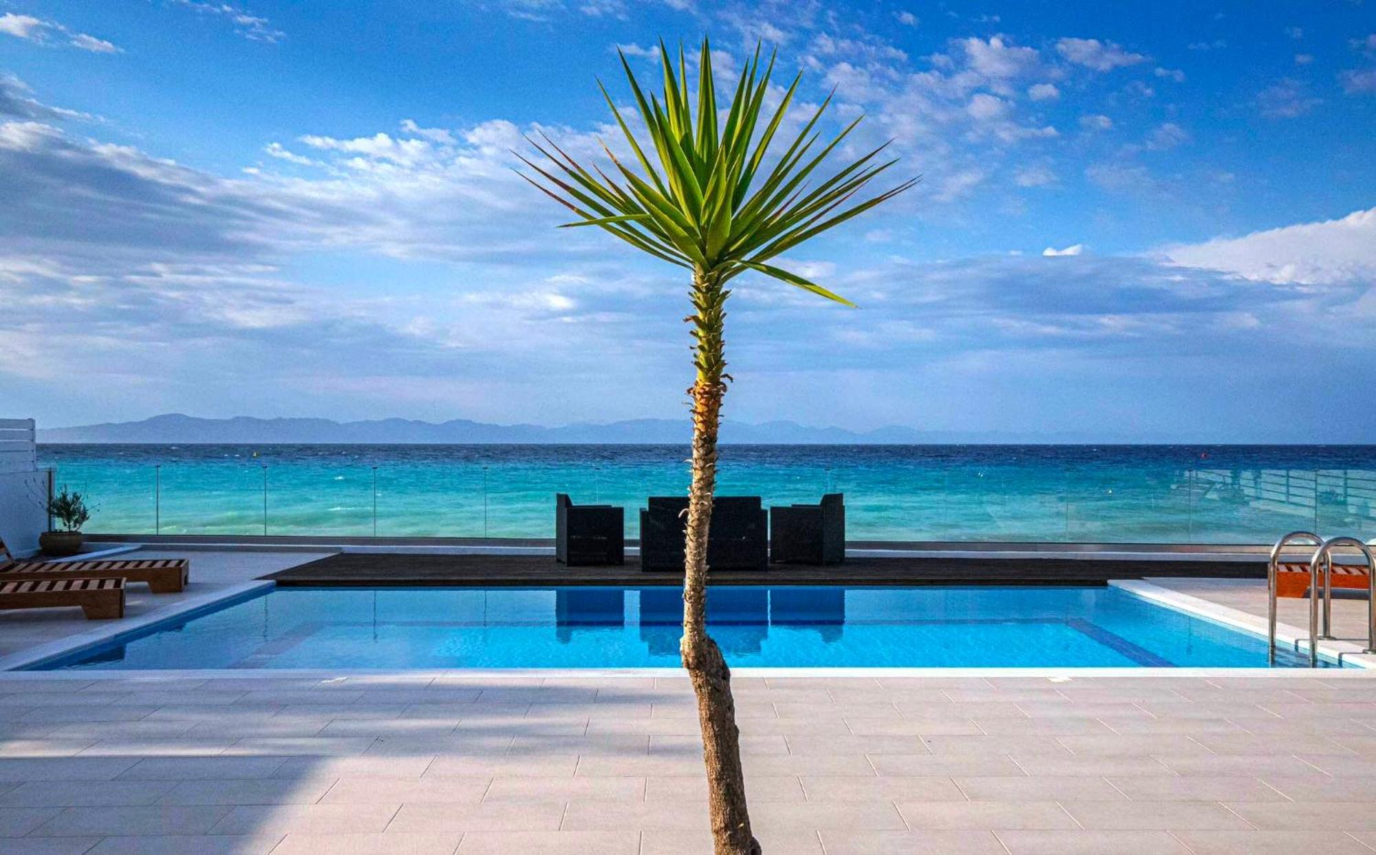 Vaso Beach Front Villa Ialysós Eksteriør bilde